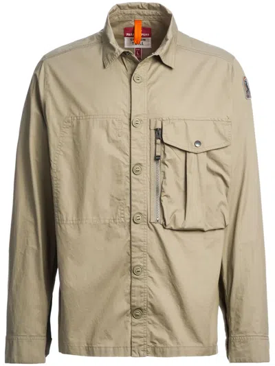 Parajumpers Logo-patch Shirt In Neutrals
