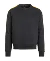 Parajumpers Logo Patch Side Striped Sweater In Black