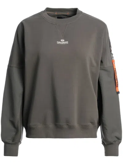 Parajumpers Logo-patch Sweatshirt In Grey
