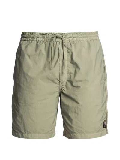 Parajumpers Logo-patch Swim Shorts In Green