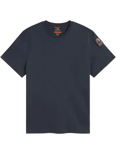 Parajumpers T-shirt Mit Logo-patch In Blau
