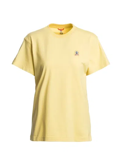 Parajumpers Logo-patch T-shirt In Yellow