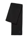 Parajumpers Logo-patch Wool Scarf In Black