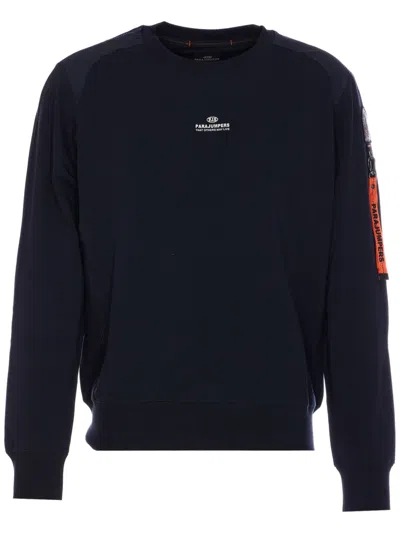 Parajumpers Logo Sweatshirt In Blue