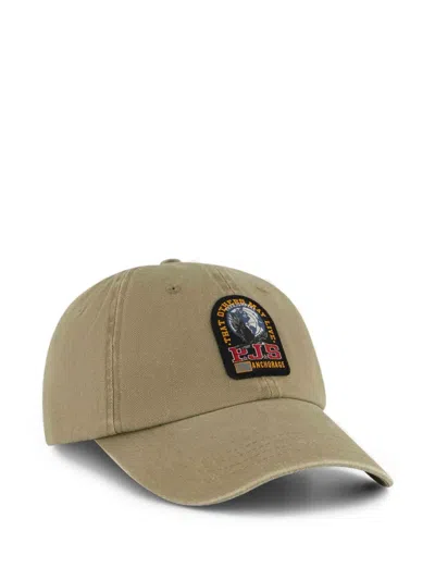 Parajumpers Logo-patch Baseball Cap In Brown