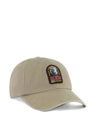 Parajumpers Logo-patch Baseball Cap In Brown