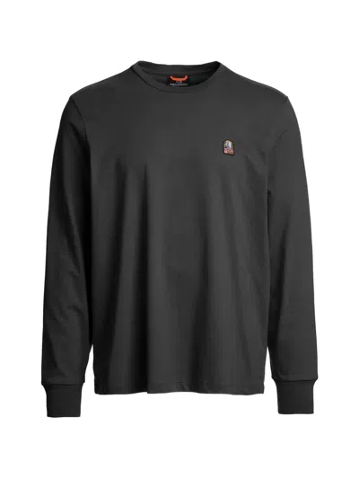 Parajumpers Langarmshirt Mit Logo-patch In Black