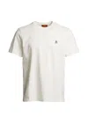 Parajumpers White Regular-fit T-shirt With Logo Patch In Neutral