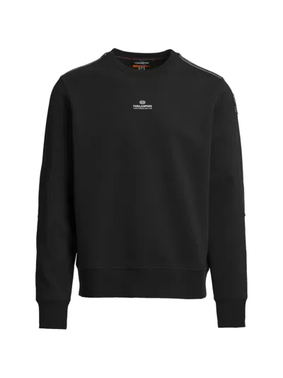 Parajumpers Logo-print Panelled Sweater In Black