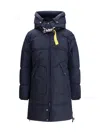 Parajumpers Women Long Bear Down Jacket In Blue