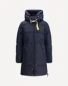 Parajumpers Women Long Bear Down Jacket In Blue