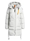 Parajumpers Long Bear Hooded Parka In White