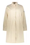 Parajumpers Long Beige Jacket With Classic Elegant Collar In Neutral