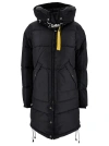 PARAJUMPERS LONG HOODED DOWN JACKET WITH MAXI BUCKLE IN POLYAMIDE WOMAN