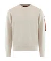 Parajumpers Basic Braw Crew-neck Sweater In Gold
