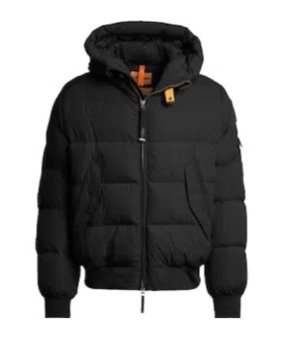 Parajumpers Wilmont Hooded Quilted Jacket In Black