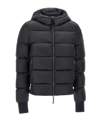 Parajumpers Long-sleeved Down Jacket In Black
