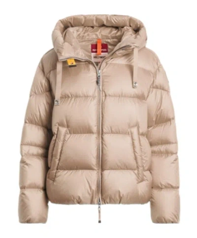 Parajumpers Long-sleeved Down Jacket In Nude