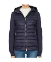 Parajumpers Long-sleeved Hooded Cotton-padded Suit In Black