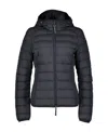 Parajumpers Long-sleeved Hooded Down Jacket In Black