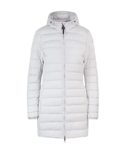 Parajumpers Long-sleeved Hooded Down Jacket In White