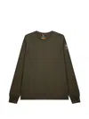 Parajumpers Long-sleeved Patch T-shirt In Green