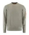 Parajumpers Long-sleeved Sweater In Gray