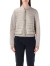 Parajumpers Loretta Quilted Zip-up Jacket In Gray