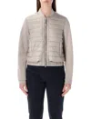 Parajumpers Loretta Quilted Zip-up Jacket In Gray