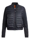 Parajumpers Long-sleeved Hooded Cotton-padded Suit In Blue