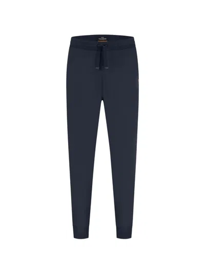 Parajumpers Makalu Logo-patch Track Pants In Blue