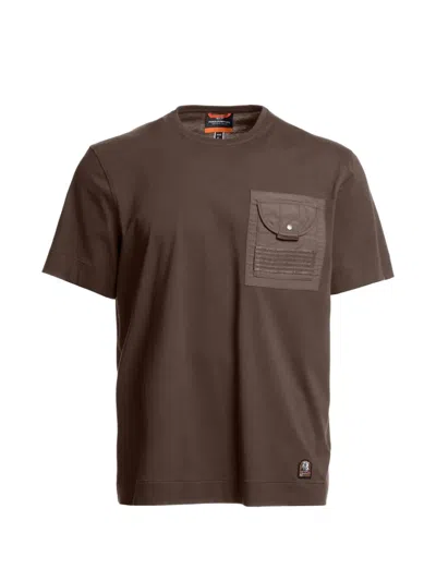 Parajumpers Malham Chest-pocket T-shirt In Brown