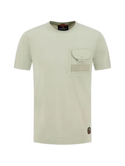 Parajumpers Malham Pocket-detail Cotton T-shirt In White