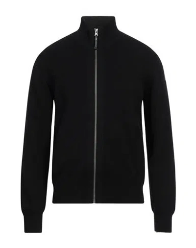 Parajumpers Man Cardigan Black Size S Wool, Cotton