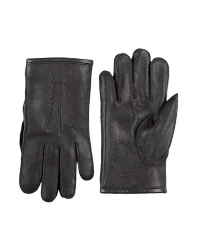 Parajumpers Man Gloves Black Size Xl Sheepskin