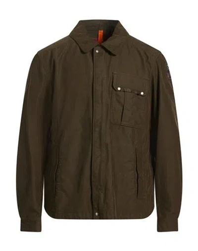 Parajumpers Man Jacket Dark Green Size L Cotton, Polyester, Polyamide