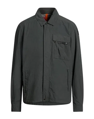 Parajumpers Man Jacket Dark Green Size Xl Polyamide, Cotton In Gray