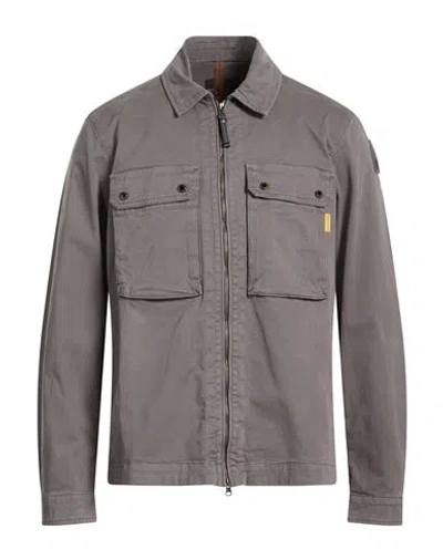Parajumpers Man Jacket Grey Size S Cotton, Elastane In Gray