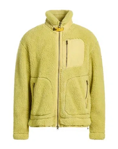 Parajumpers Man Jacket Lime Green Size L Polyester In Yellow