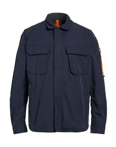Parajumpers Man Jacket Midnight Blue Size L Polyamide