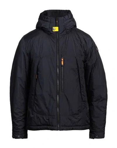 Parajumpers Man Jacket Midnight Blue Size L Polyamide, Elastane In Blue