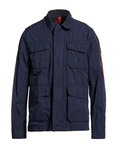 Parajumpers Man Jacket Midnight Blue Size S Polyester