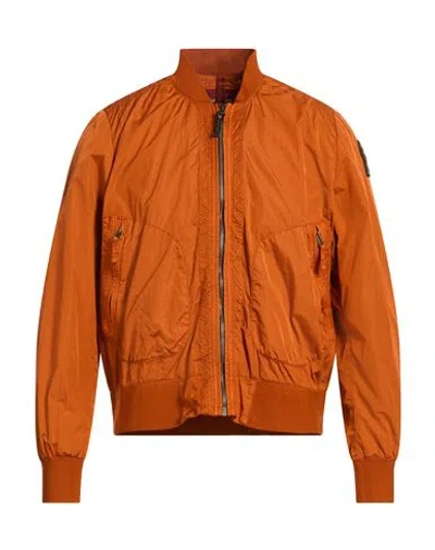 Parajumpers Man Jacket Orange Size Xxl Polyamide
