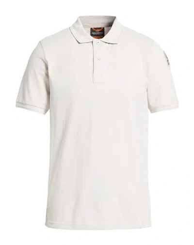 Parajumpers Man Polo Shirt Beige Size M Cotton In Neutral