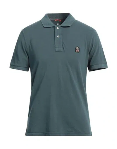 Parajumpers Man Polo Shirt Deep Jade Size 3xl Cotton In Green