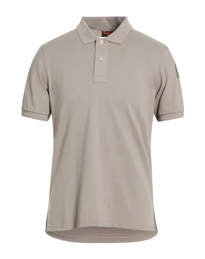 Parajumpers Man Polo Shirt Grey Size L Cotton In Gray