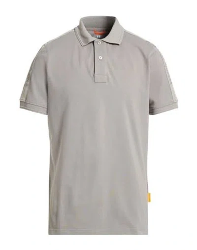 Parajumpers Man Polo Shirt Grey Size L Cotton In Gray