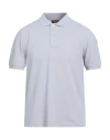 Parajumpers Man Polo Shirt Light Grey Size L Cotton In Animal Print
