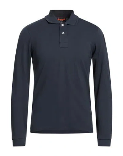 Parajumpers Man Polo Shirt Midnight Blue Size S Cotton