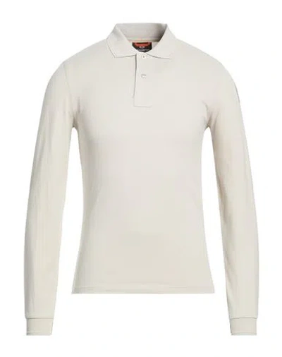 Parajumpers Man Polo Shirt Taupe Size Xs Cotton In Neutral